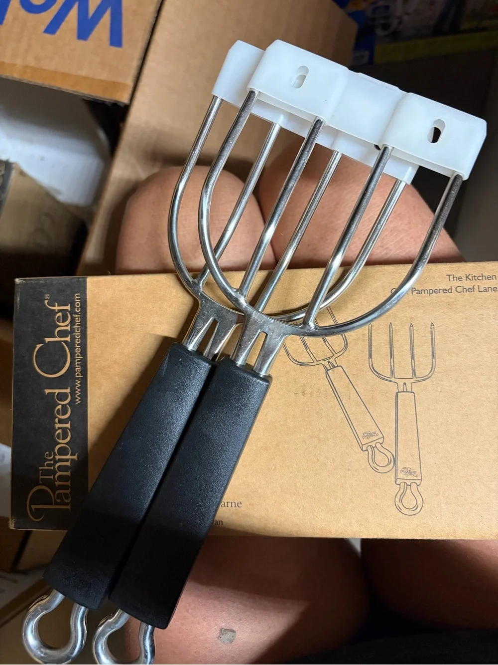 Pampered Chef Meat Lifters Kitchen Tool Set -